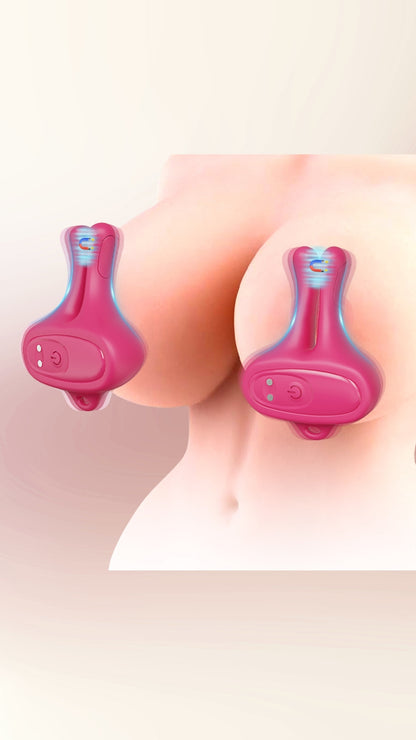 Pink Nippy: Vibrating Nipple Clamps