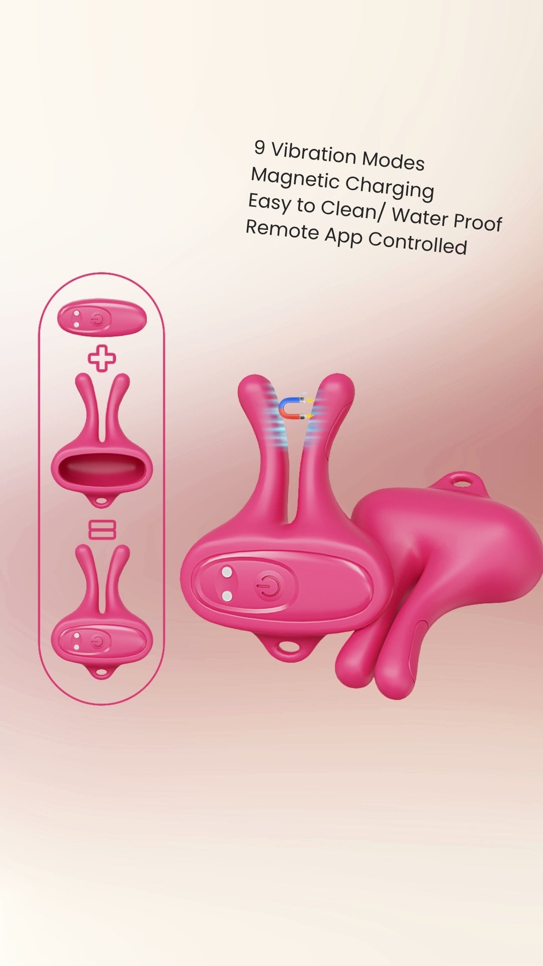 Pink Nippy: Vibrating Nipple Clamps