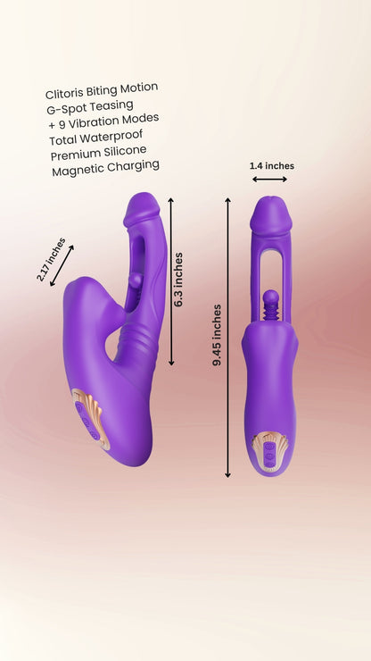 Bite & Tease: Triple Stimulation Vibrator