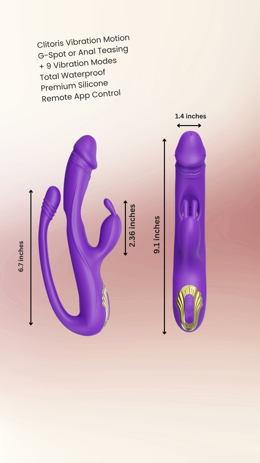 Triple Trouble Vibrator — More Sensation. More Control.