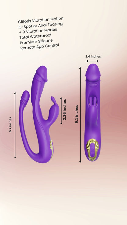 Triple Trouble Vibrator — More Sensation. More Control.