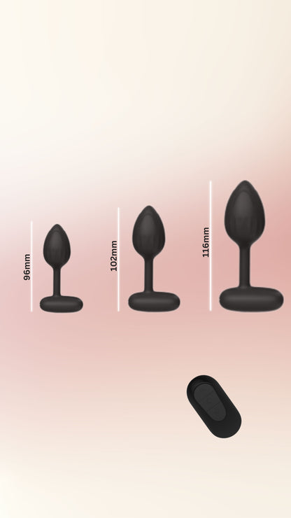 Luxe Plug: Vibrating Silicone Butt Plug With Remote Control
